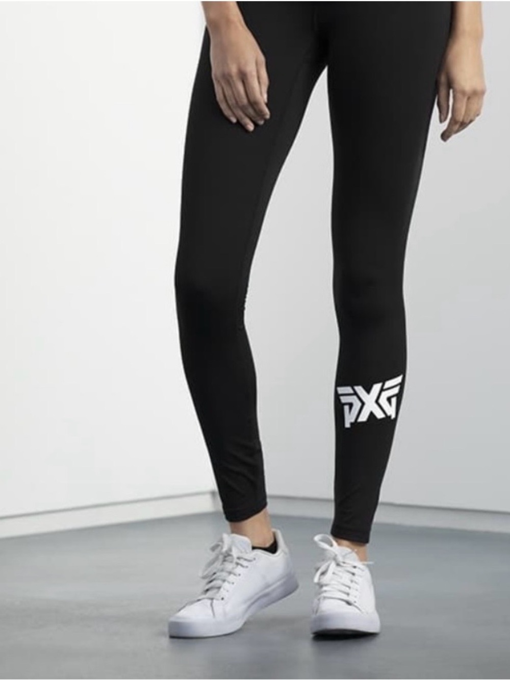 PXG Black Leggings with White Logo